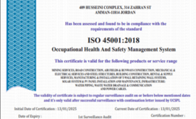 Iso Certificate 45001-2018