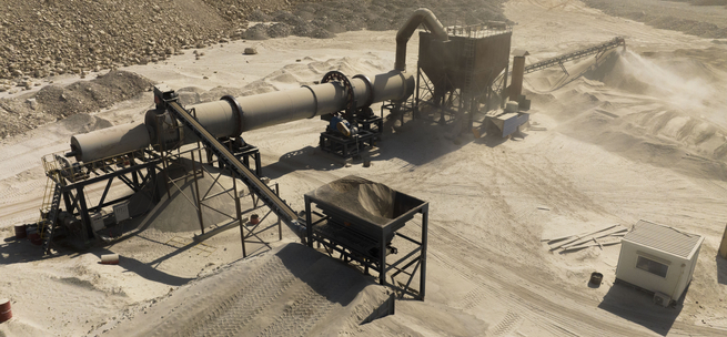 Phosphate rotary dryer 